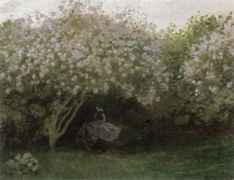 Claude Monet Lilacs,Gray Weather